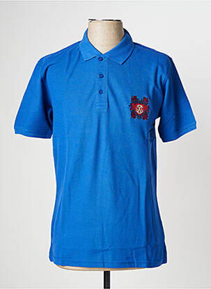 Polo stretch manches courtes bleu CHRISTIAN LACROIX homme