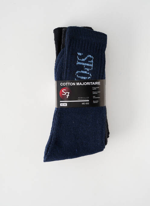 Chaussettes forme chaussettes hautes bleu S 7 homme