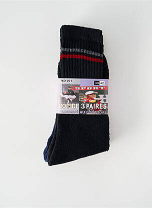 Chaussettes forme chaussettes hautes bleu SPORT homme