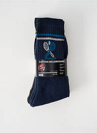 Chaussettes imprimé fantaisie bleu S 7 homme