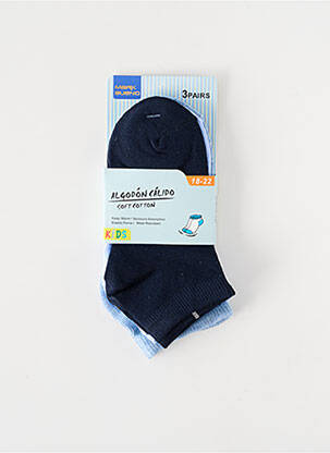 Chaussettes tissage jersey bleu MARK BUENO garcon