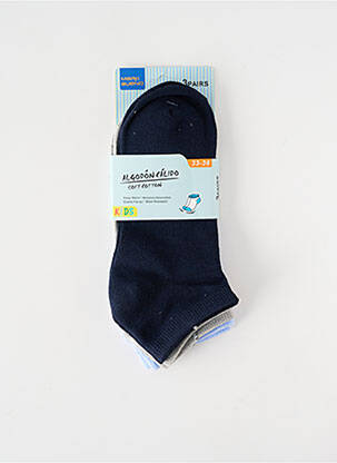 Chaussettes tissage jersey bleu MARK BUENO garcon
