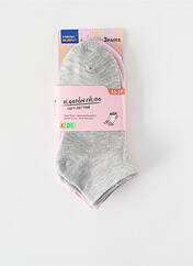 Chaussettes gris MARK BUENO pour fille seconde vue