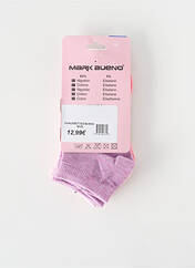 Chaussettes rose MARK BUENO pour fille seconde vue