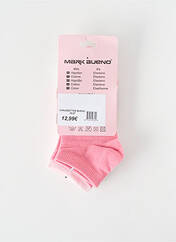 Chaussettes rose MARK BUENO pour fille seconde vue