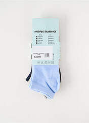 Chaussettes bleu MARK BUENO pour garçon seconde vue