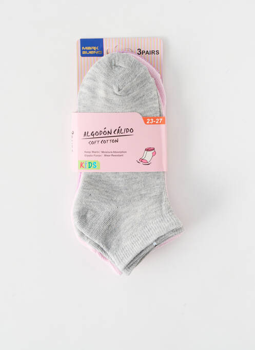 Chaussettes gris MARK BUENO pour fille