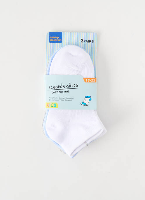 Chaussettes blanc MARK BUENO pour garçon