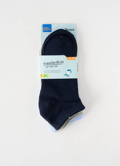 Chaussettes bleu MARK BUENO pour garçon