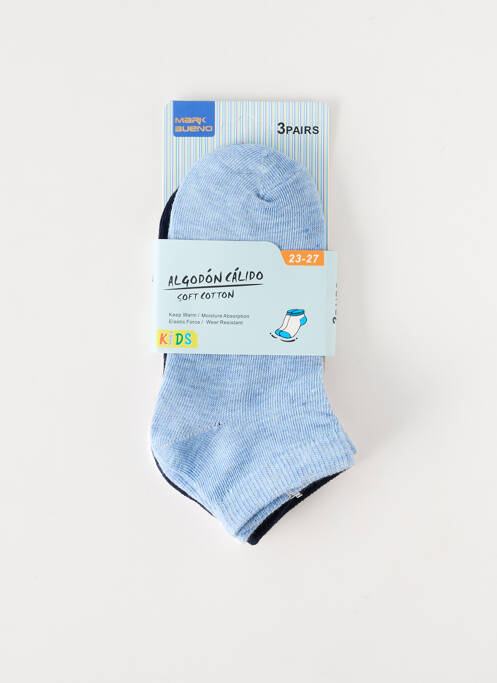 Chaussettes bleu MARK BUENO pour garçon