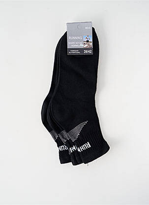 Chaussettes imprimé fantaisie noir RUNNING homme