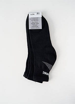 Chaussettes imprimé fantaisie noir RUNNING homme