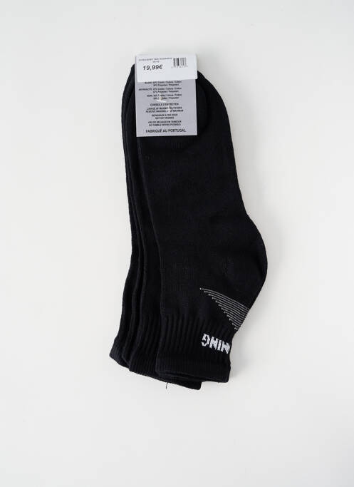 Chaussettes noir RUNNING pour homme