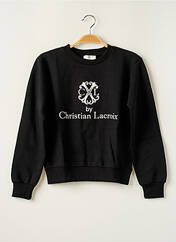 Sweat-shirt noir CHRISTIAN LACROIX JUNIOR pour garçon seconde vue