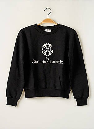 Sweat-shirt noir CHRISTIAN LACROIX JUNIOR pour garçon