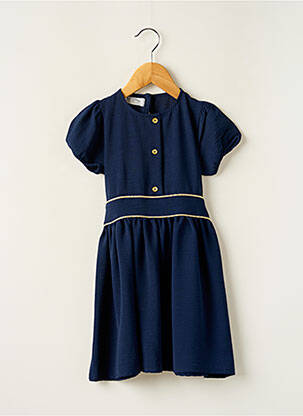 Robe mi-longue manches courtes manches courtes bleu LPC GIRLS fille