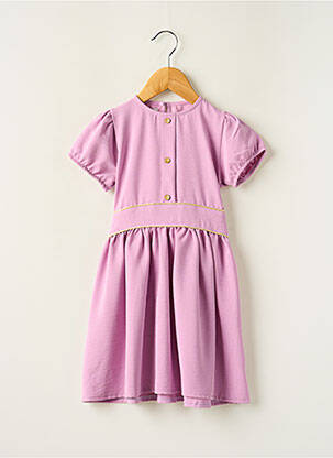 Robe mi-longue manches courtes manches courtes violet LPC GIRLS fille