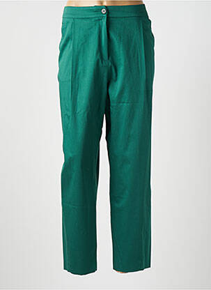 Pantalon chino tissage popeline taille normale vert WEILL femme