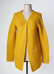 Gilet manches longues jaune MAE MAHE pour femme seconde vue