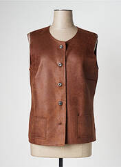 Gilet sans manche marron TELMAIL pour femme seconde vue