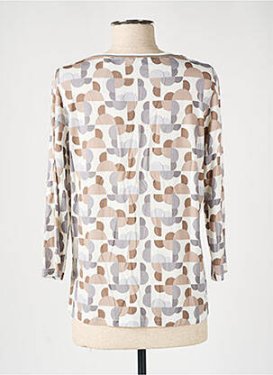 T-shirt manches 3/4 manches 3/4 gris FRANK WALDER femme