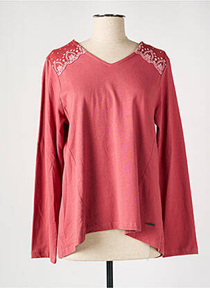 T-shirt manches longues manches longues rose AGATHE & LOUISE femme