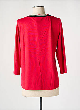T-shirt manches 3/4 manches 3/4 rouge FRANK WALDER femme