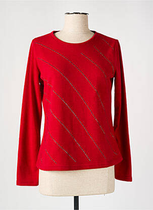 Pull rouge I.ODENA pour femme