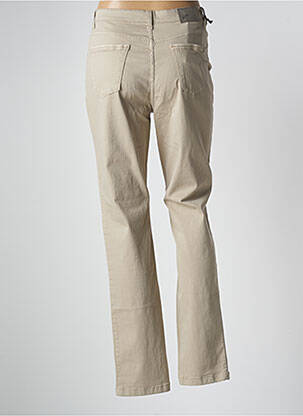 Pantalon droit stretch taille normale beige WALTRON femme