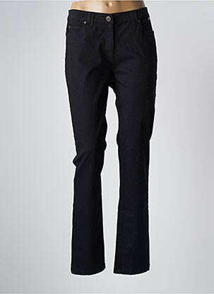 Pantalon droit stretch taille normale noir AGATHE & LOUISE femme