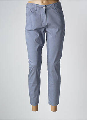 Pantalon 7/8 stretch taille normale bleu MAE MAHE femme