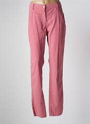 Pantalon droit rose MAE MAHE pour femme seconde vue