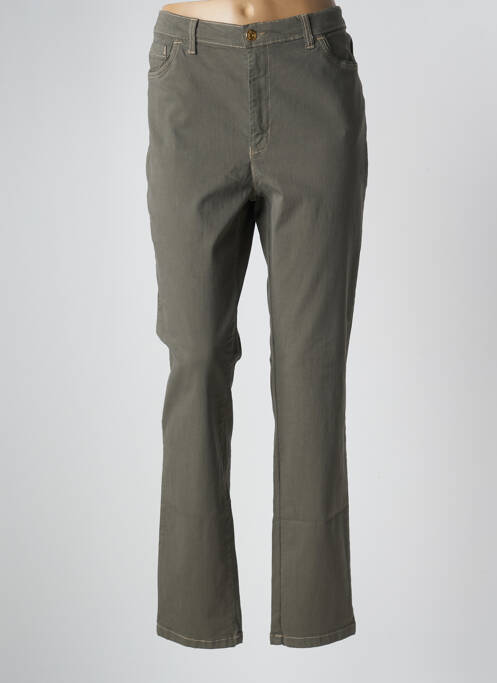 Pantalon slim stretch taille normale vert WALTRON femme