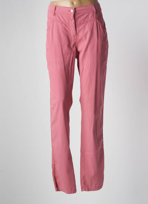 Pantalon droit rose MAE MAHE pour femme