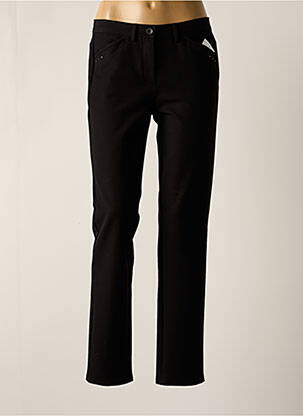 Pantalon slim stretch taille normale noir FRANK WALDER femme