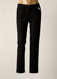 Pantalon slim stretch taille normale noir FRANK WALDER femme
