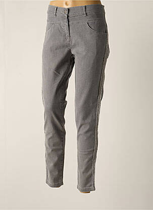 Jeans coupe slim stretch taille normale gris MAE MAHE femme
