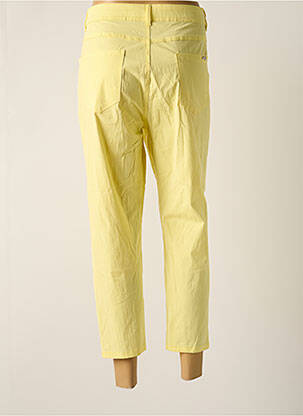 Pantalon 7/8 taille haute taille haute jaune TELMAIL femme