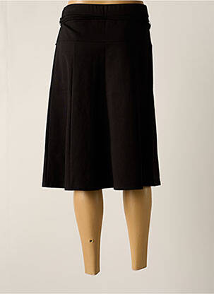 Jupe mi-longue taille normale noir FRANK WALDER femme