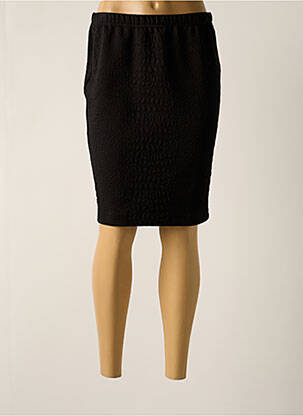 Jupe mi-longue taille haute noir TELMAIL femme