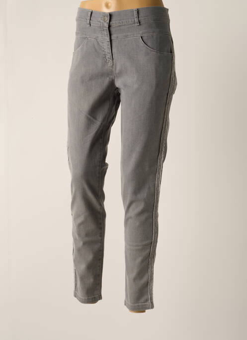 Jeans coupe slim stretch taille normale gris MAE MAHE femme