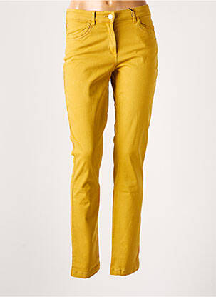 Pantalon slim jaune ÉTYMOLOGIE femme