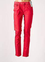 Pantalon droit rouge S.QUISE femme