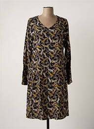 Robe mi-longue manches longues manches longues noir AGATHE & LOUISE femme