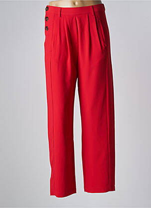 Pantalon droit rouge ORFEO pour femme