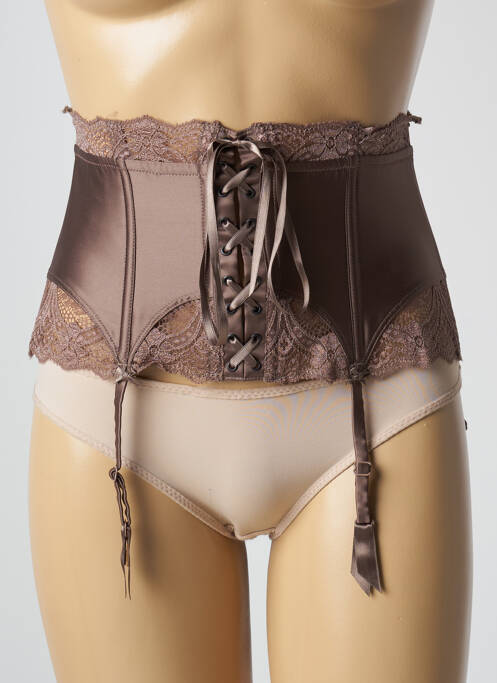 Guêpière/Porte-jarretelle marron SIMONE PERELE pour femme