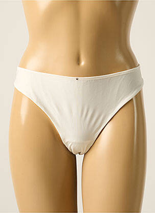 Culotte effet matière satinée blanc MARIE JO femme