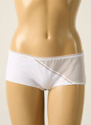 Shorty effet matière satinée blanc MARIE JO femme