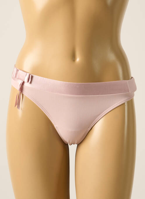 Tanga rose MARIE JO pour femme