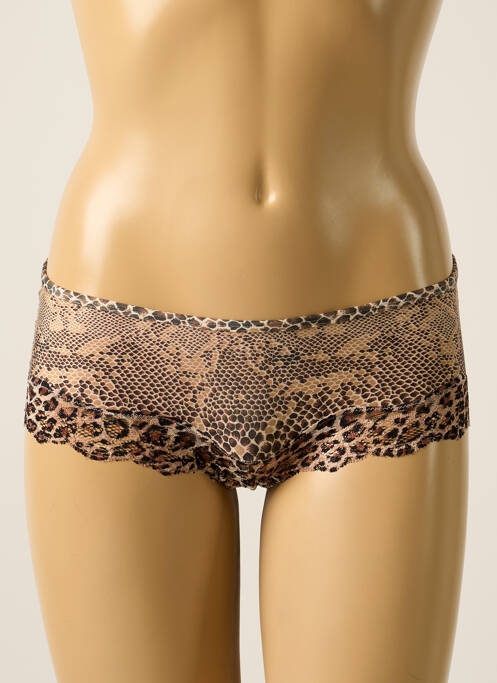 Shorty marron PIEGE pour femme